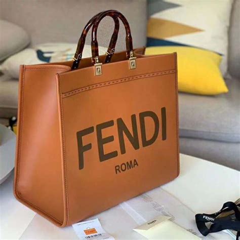 fendi square bag shopper|fendi shopping bag.